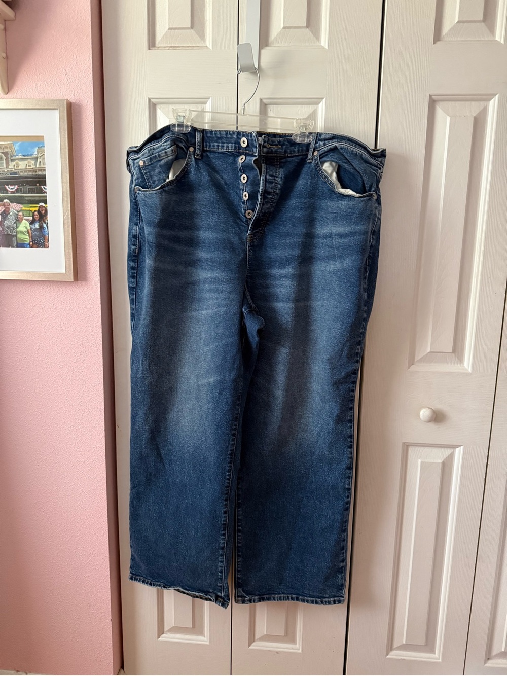 Lovesick Women's Boyfriend Jeans in Dark Blue Wash